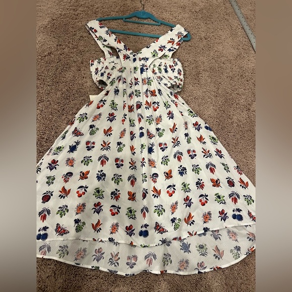 NWT new Anthropologie piper bandeau cutout mini dress medium cream print - Picture 4 of 17